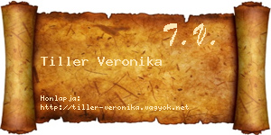 Tiller Veronika névjegykártya